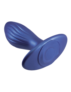 NMC 4.5 INCH SILICONE ANAL PLUG METALLIC BLUE 2